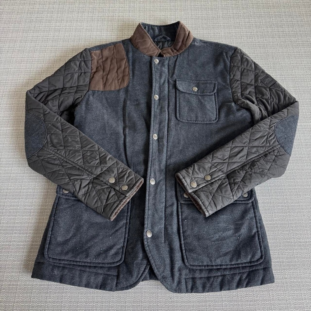 The North Face quilted jacket with elbow patches Size 95(M)